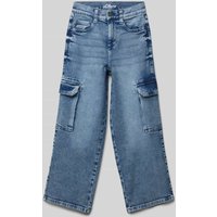 s.Oliver RED LABEL Regular Fit Jeans mit Cargotaschen in Blau, Größe 146 von s.Oliver RED LABEL