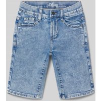 s.Oliver RED LABEL Regular Fit Jeansshorts im 5-Pocket-Design in Blau, Größe 152 von s.Oliver RED LABEL