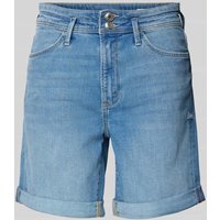 s.Oliver RED LABEL Regular Fit Jeansshorts mit Gürtelschlaufen in Blau, Größe 34 von s.Oliver RED LABEL