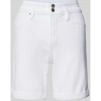 s.Oliver RED LABEL Regular Fit Jeansshorts mit Gürtelschlaufen in Weiss, Größe 34 von s.Oliver RED LABEL