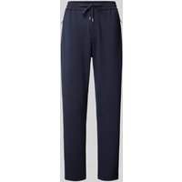 s.Oliver RED LABEL Regular Fit Jogpants mit Reißverschlußtaschen in Dunkelblau, Größe 44 von s.Oliver RED LABEL