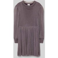 s.Oliver RED LABEL Regular Fit Kleid mit elastischen Bündchen und Saum in Purple, Größe 140 s.Oliver RED LABEL Regular Fit Kleid mit elastischen Bündchen und Saum in Purple, Größe 140 von s.Oliver RED LABEL
