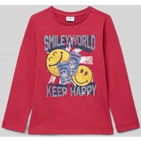 s.Oliver RED LABEL Regular Fit Langarmshirt aus reiner Baumwolle in Rot, Größe 92 von s.Oliver RED LABEL