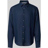 s.Oliver RED LABEL Regular Fit Leinenhemd mit Sportmanschetten in Dunkelblau, Größe XXL s.Oliver RED LABEL Regular Fit Leinenhemd mit Sportmanschetten in Dunkelblau, Größe XXL von s.Oliver RED LABEL