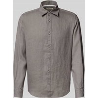 s.Oliver RED LABEL Regular Fit Leinenhemd mit Sportmanschetten in Mittelgrau, Größe XXXL s.Oliver RED LABEL Regular Fit Leinenhemd mit Sportmanschetten in Mittelgrau, Größe XXXL von s.Oliver RED LABEL