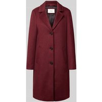 s.Oliver RED LABEL Regular Fit Mantel mit Woll-Anteil in Bordeaux, Größe 48 von s.Oliver RED LABEL