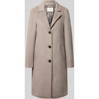 s.Oliver RED LABEL Regular Fit Mantel mit Woll-Anteil in Taupe Melange, Größe 40 von s.Oliver RED LABEL