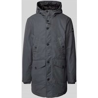 s.Oliver RED LABEL Regular Fit Parka mit Pattentaschen in Black, Größe XL von s.Oliver RED LABEL