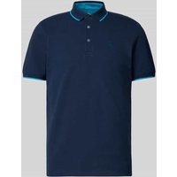 s.Oliver RED LABEL Regular Fit Poloshirt aus Baumwoll-Mix in Dunkelblau, Größe M von s.Oliver RED LABEL