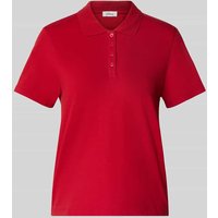 s.Oliver RED LABEL Regular Fit Poloshirt aus Baumwoll-Mix in Rot, Größe 36 von s.Oliver RED LABEL