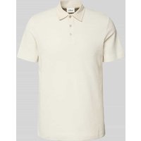 s.Oliver RED LABEL Regular Fit Poloshirt aus Baumwoll-Mix in Sand, Größe XXL von s.Oliver RED LABEL