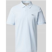 s.Oliver RED LABEL Regular Fit Poloshirt aus reiner Baumwolle mit Label Stitching in Hellblau, Größe M s.Oliver RED LABEL Regular Fit Poloshirt aus reiner Baumwolle mit Label Stitching in Hellblau, Größe M von s.Oliver RED LABEL
