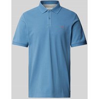 s.Oliver RED LABEL Regular Fit Poloshirt aus reiner Baumwolle mit Label Stitching in Rauchblau, Größe XXL s.Oliver RED LABEL Regular Fit Poloshirt aus reiner Baumwolle mit Label Stitching in Rauchblau, Größe XXL von s.Oliver RED LABEL