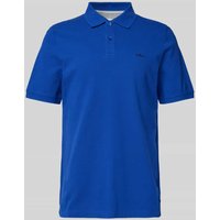 s.Oliver RED LABEL Regular Fit Poloshirt aus reiner Baumwolle mit Label Stitching in Royal, Größe XXL von s.Oliver RED LABEL