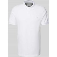 s.Oliver RED LABEL Regular Fit Poloshirt aus reiner Baumwolle mit Label Stitching in Weiss, Größe XXL von s.Oliver RED LABEL