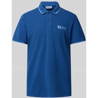 s.Oliver RED LABEL Regular Fit Poloshirt mit Label-Print in Royal, Größe S von s.Oliver RED LABEL