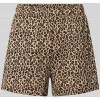 s.Oliver RED LABEL Regular Fit Pyjama Shorts aus Baumwoll-Viskose-Mix in Dunkelbraun, Größe 40-42 von s.Oliver RED LABEL