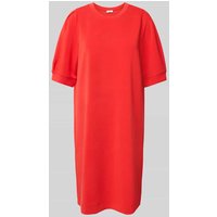 s.Oliver RED LABEL Regular Fit Scuba-Kleid mit Puffärmeln in Rot, Größe 44 von s.Oliver RED LABEL