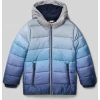 s.Oliver RED LABEL Regular Fit Steppjacke mit Fleecefutter in Graphit, Größe 122 von s.Oliver RED LABEL