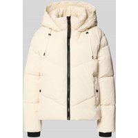 s.Oliver RED LABEL Regular Fit Steppjacke mit Kapuze in Offwhite, Größe 38 von s.Oliver RED LABEL