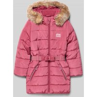 s.Oliver RED LABEL Regular Fit Steppjacke mit Ziergürtel in Fuchsia, Größe 140 von s.Oliver RED LABEL