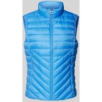 s.Oliver RED LABEL Regular Fit Steppweste mit Stehkragen in Blau, Größe 48 von s.Oliver RED LABEL