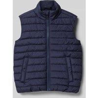 s.Oliver RED LABEL Regular Fit Steppweste mit Stehkragen in Marine, Größe 92 von s.Oliver RED LABEL