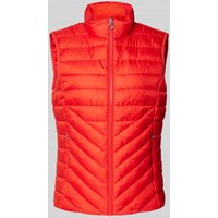 s.Oliver RED LABEL Regular Fit Steppweste mit Stehkragen in Rot, Größe 38 von s.Oliver RED LABEL