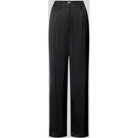 s.Oliver RED LABEL Regular Fit Stoffhose mit Allover-Print in Black, Größe 46 von s.Oliver RED LABEL