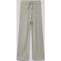 s.Oliver RED LABEL Regular Fit Strickhose mit Wide Leg in Mittelgrau Melange, Größe 170 von s.Oliver RED LABEL