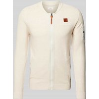 s.Oliver RED LABEL Regular Fit Strickjacke aus reiner Baumwolle in Sand, Größe M von s.Oliver RED LABEL