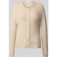 s.Oliver RED LABEL Regular Fit Strickjacke mit Alpaka-Anteil in Beige, Größe 38 von s.Oliver RED LABEL