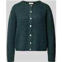s.Oliver RED LABEL Regular Fit Strickjacke mit Alpaka-Anteil in Dunkelgruen, Größe 36 von s.Oliver RED LABEL