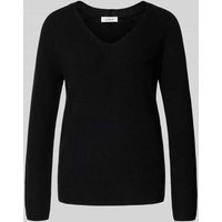 s.Oliver RED LABEL Regular Fit Strickpullover aus Baumwoll-Mix in BLACK, Größe 36 von s.Oliver RED LABEL