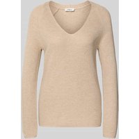 s.Oliver RED LABEL Regular Fit Strickpullover aus Baumwoll-Mix in Beige, Größe 38 von s.Oliver RED LABEL