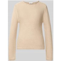 s.Oliver RED LABEL Regular Fit Strickpullover aus Baumwoll-Mix in Beige, Größe 38 von s.Oliver RED LABEL