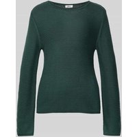 s.Oliver RED LABEL Regular Fit Strickpullover aus Baumwoll-Mix in Dunkelgruen, Größe 38 von s.Oliver RED LABEL