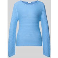 s.Oliver RED LABEL Regular Fit Strickpullover aus Baumwoll-Mix in Hellblau, Größe 38 von s.Oliver RED LABEL