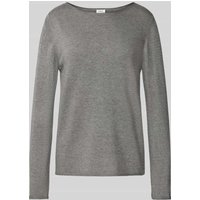 s.Oliver RED LABEL Regular Fit Strickpullover aus Baumwoll-Viskose-Mix in Anthrazit, Größe 34 von s.Oliver RED LABEL