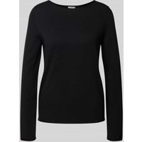 s.Oliver RED LABEL Regular Fit Strickpullover aus Baumwoll-Viskose-Mix in Black, Größe 40 von s.Oliver RED LABEL