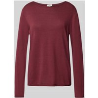 s.Oliver RED LABEL Regular Fit Strickpullover aus Baumwoll-Viskose-Mix in Bordeaux, Größe 38 von s.Oliver RED LABEL