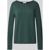 s.Oliver RED LABEL Regular Fit Strickpullover aus Baumwoll-Viskose-Mix in Dunkelgruen, Größe 44 von s.Oliver RED LABEL
