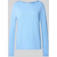 s.Oliver RED LABEL Regular Fit Strickpullover aus Baumwoll-Viskose-Mix in Hellblau, Größe 34 von s.Oliver RED LABEL