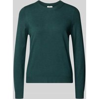 s.Oliver RED LABEL Regular Fit Strickpullover aus Viskose-Mix in Dunkelgruen, Größe 46 von s.Oliver RED LABEL