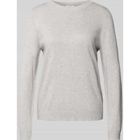 s.Oliver RED LABEL Regular Fit Strickpullover aus Viskose-Mix mit gerippten Abschlüssen in Hellgrau Melange, Größe 44 s.Oliver RED LABEL Regular Fit Strickpullover aus Viskose-Mix mit gerippten Abschlüssen in Hellgrau Melange, Größe 44 von s.Oliver RED LABEL