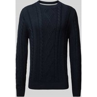 s.Oliver RED LABEL Regular Fit Strickpullover aus reiner Baumwolle in Dunkelblau, Größe XXL von s.Oliver RED LABEL