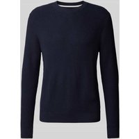 s.Oliver RED LABEL Regular Fit Strickpullover aus reiner Baumwolle in Marine, Größe XL von s.Oliver RED LABEL