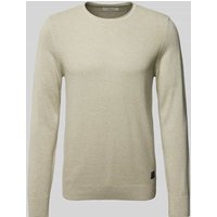 s.Oliver RED LABEL Regular Fit Strickpullover aus reiner Baumwolle mit Strukturmix in Offwhite, Größe L von s.Oliver RED LABEL