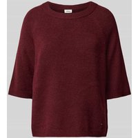 s.Oliver RED LABEL Regular Fit Strickpullover mit Alpaka-Anteil in Bordeaux, Größe 38 von s.Oliver RED LABEL