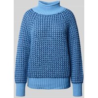 s.Oliver RED LABEL Regular Fit Strickpullover mit Baumwoll-Anteil in Blau, Größe 42 von s.Oliver RED LABEL